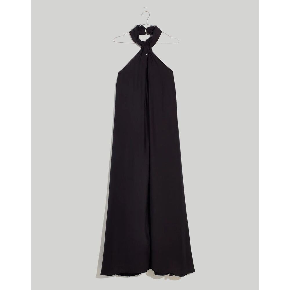 Natalie Martin Astrid Knotted Halter Silk Maxi Dress - XS/P - Picture 1 of 5
